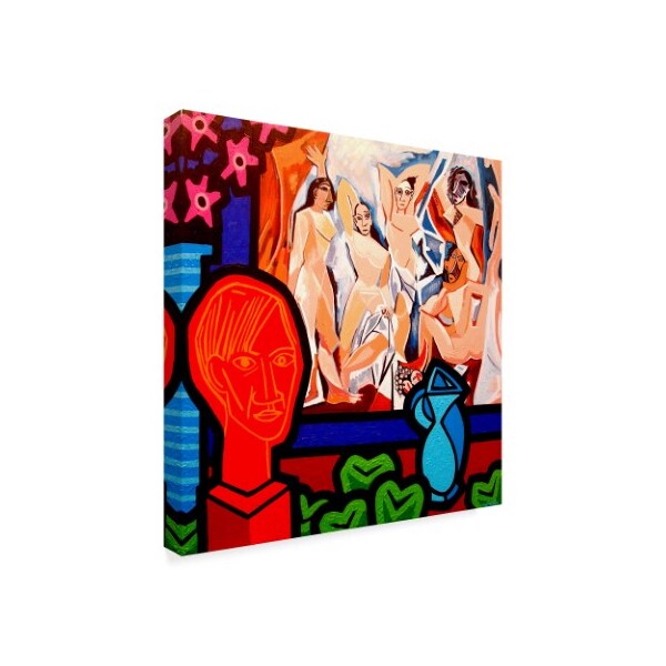 John Nolan 'Homage To Picasso 1' Canvas Art,14x14